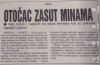 Нови лист, текст Симе Кљајића „Оточац засут минама“ (фото: УНС)